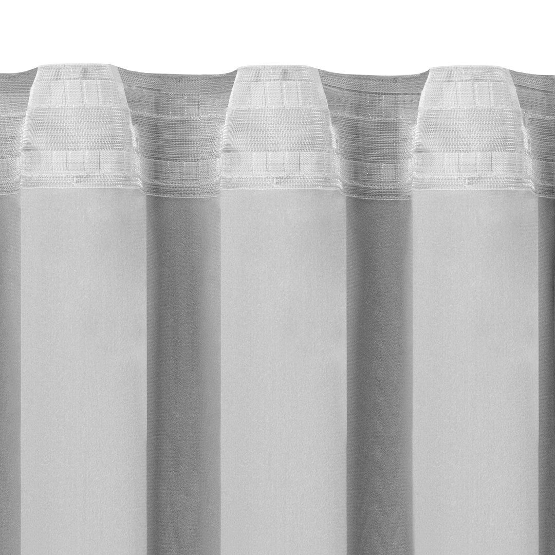 Homede, Zasłona Vila na taśmie wave Velvet, Grafitowy, 135x300 cm