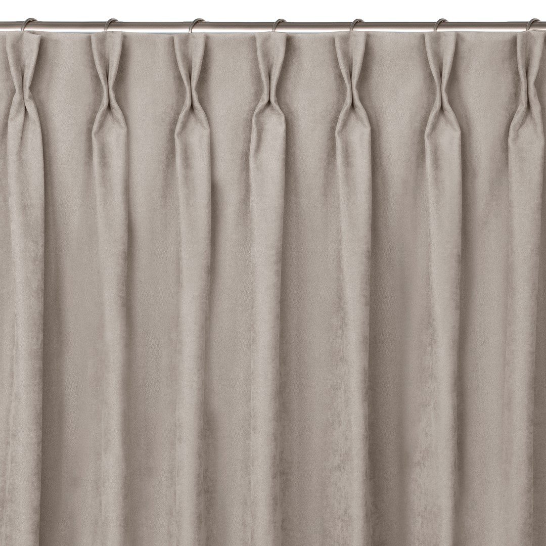 Zasłona MILANA kolor cappuccino styl klasyczny flex 9,5 cm z podwójną zakładką szenila 560x175 homede - CURT/HOM/MILANA/CHENILLE