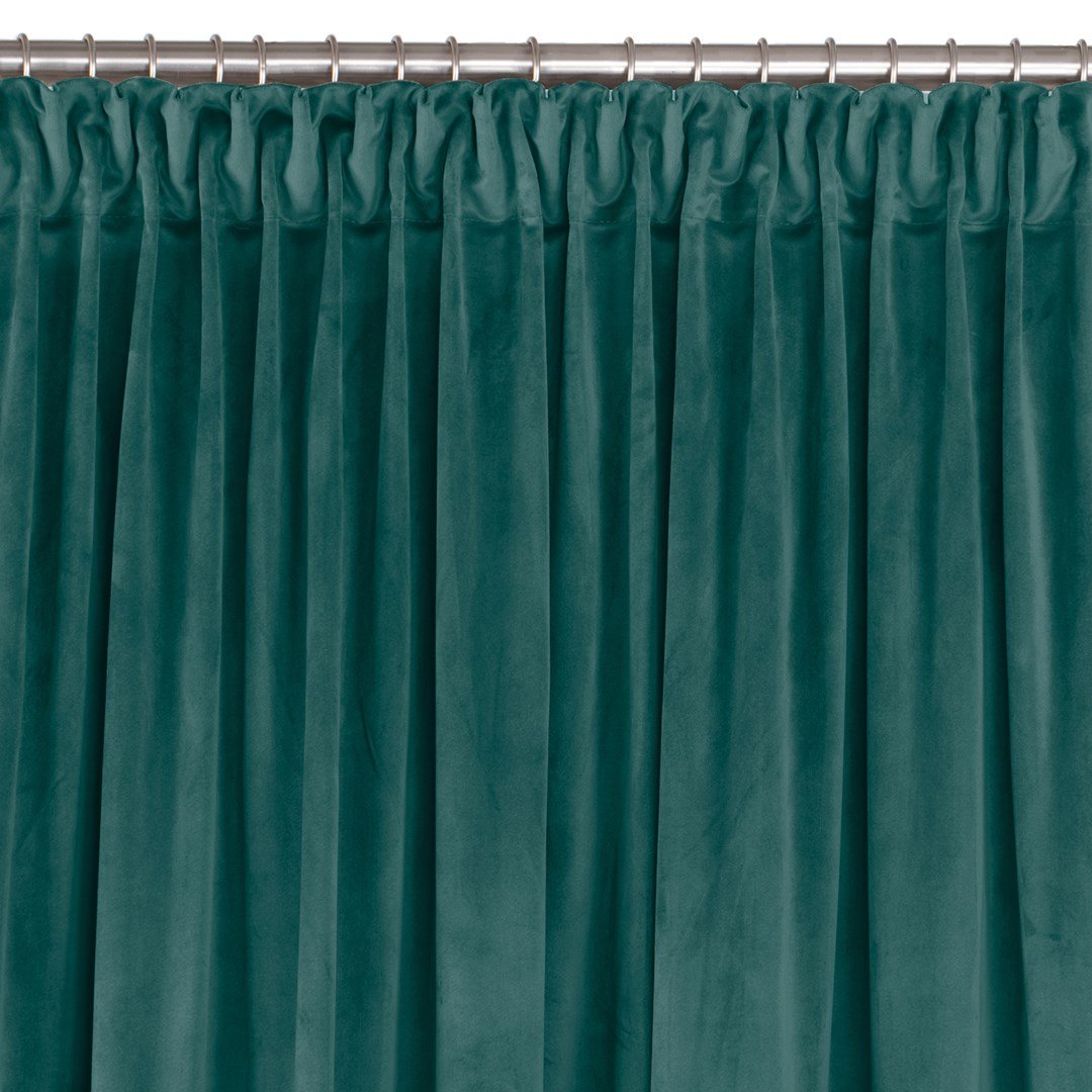 Zasłona VILA kolor morski styl klasyczny taśma smok transparentna 5 cm velvet 530x245 homede - CURT/HOM/VILA/VELVET/PLEAT/D/50/M