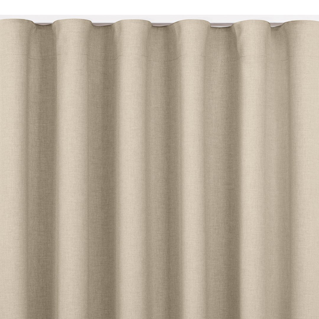 Zasłona CARMENA kolor beżowy styl klasyczny taśma wave transparentna 7 cm plecionka 450x300 homede - CURT/HOM/CARMENA/BRAID/PLEA