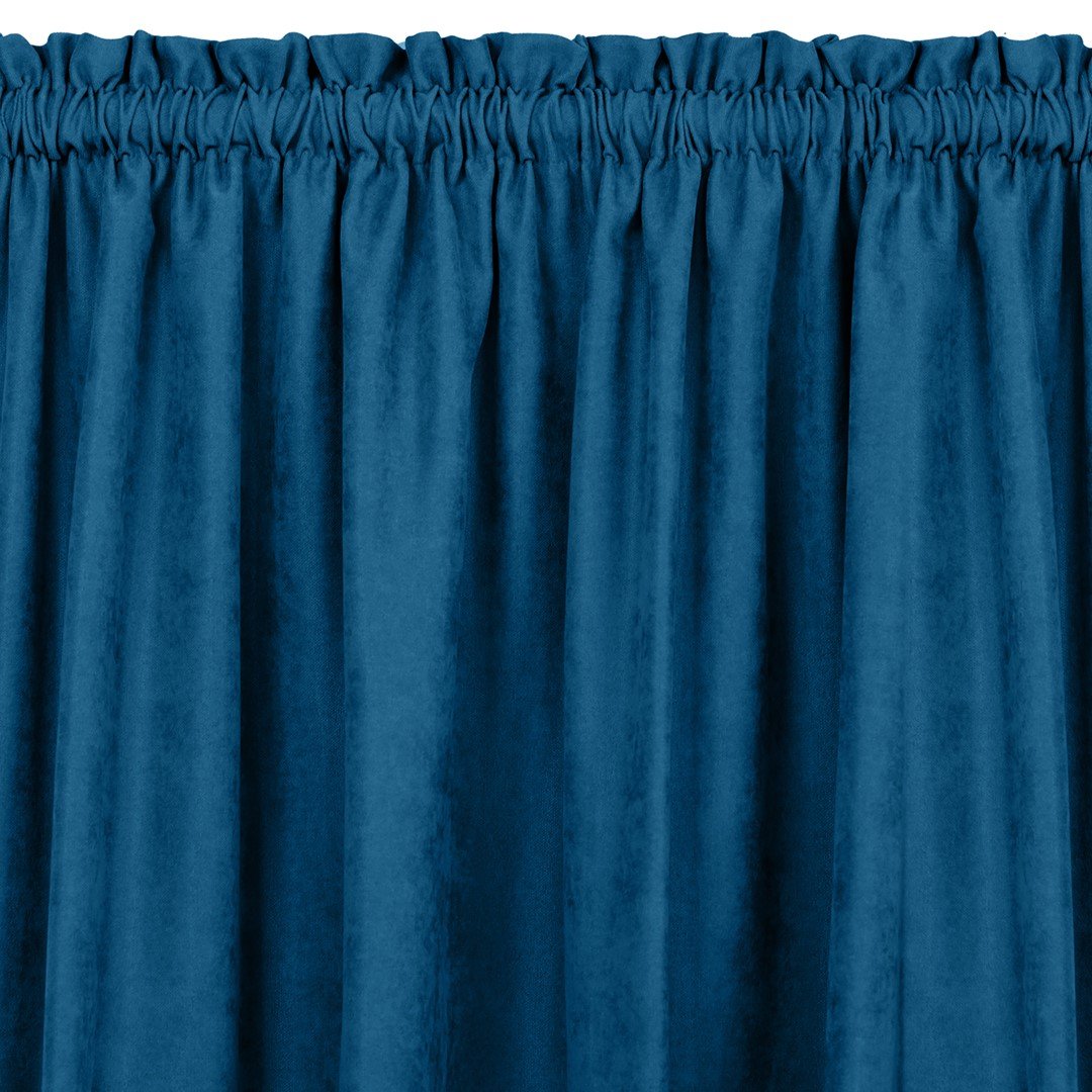 Zasłona MILANA kolor indygo styl klasyczny tunel 5 cm z grzywką 3 cm szenila 560x175 homede - CURT/HOM/MILANA/CHENILLE/TUNNEL/F/