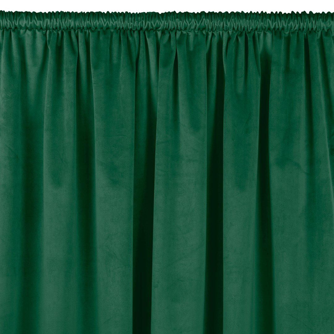 Zasłona VILA kolor butelkowa zieleń styl klasyczny tunel 5 cm velvet 135x300 homede - CURT/HOM/VILA/VELVET/TUNNEL/BGREEN/135x300