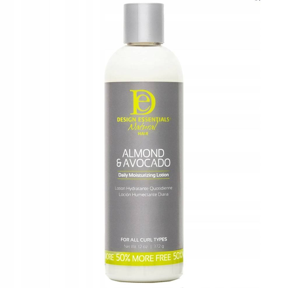Design Essentials, Almond & Avocado Daily Moisturizing Lotion, 372g
