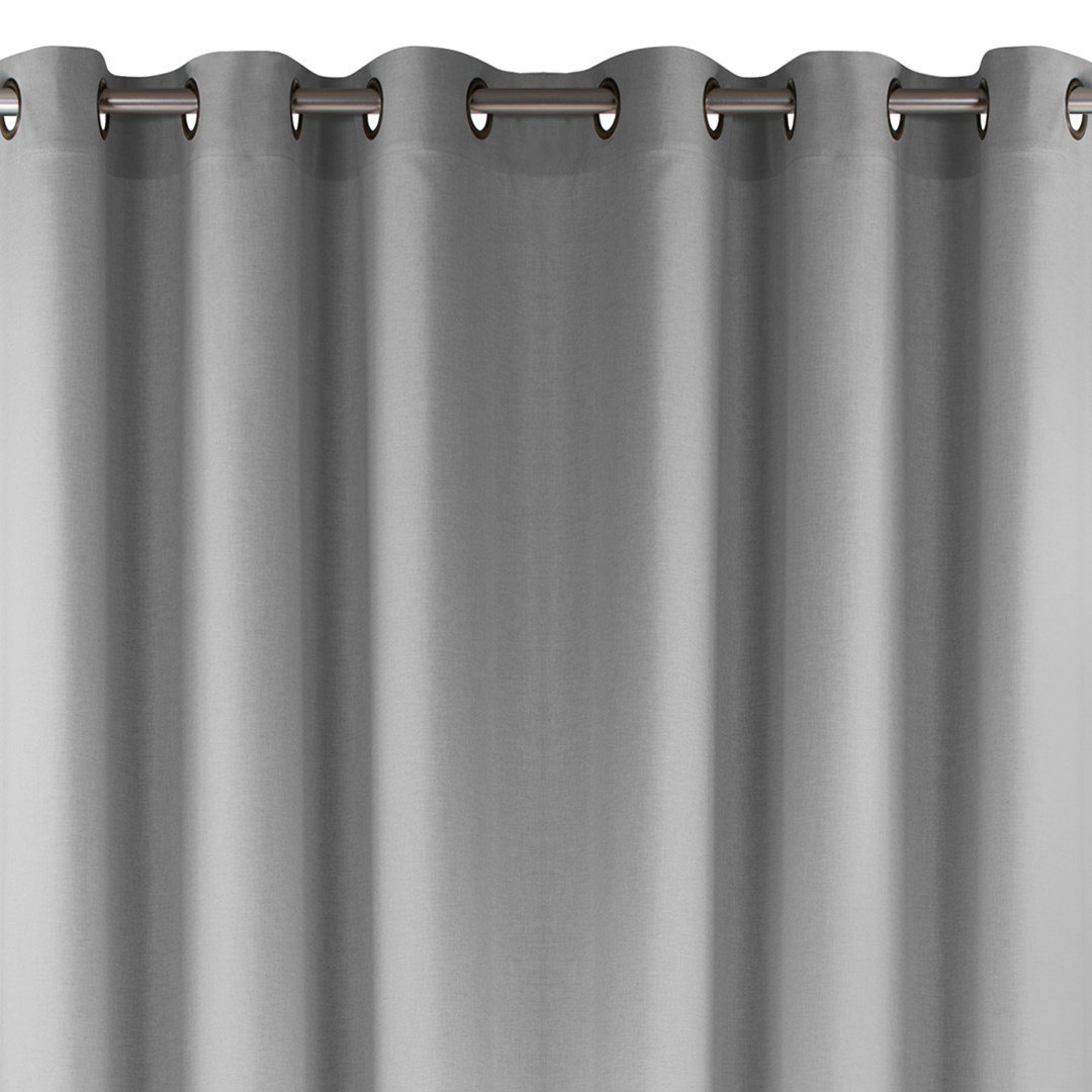 Zasłona CARMENA kolor szary styl klasyczny złote przelotki metalowe złote plecionka 150x245 homede - CURT/HOM/CARMENA/BRAID/EYEL