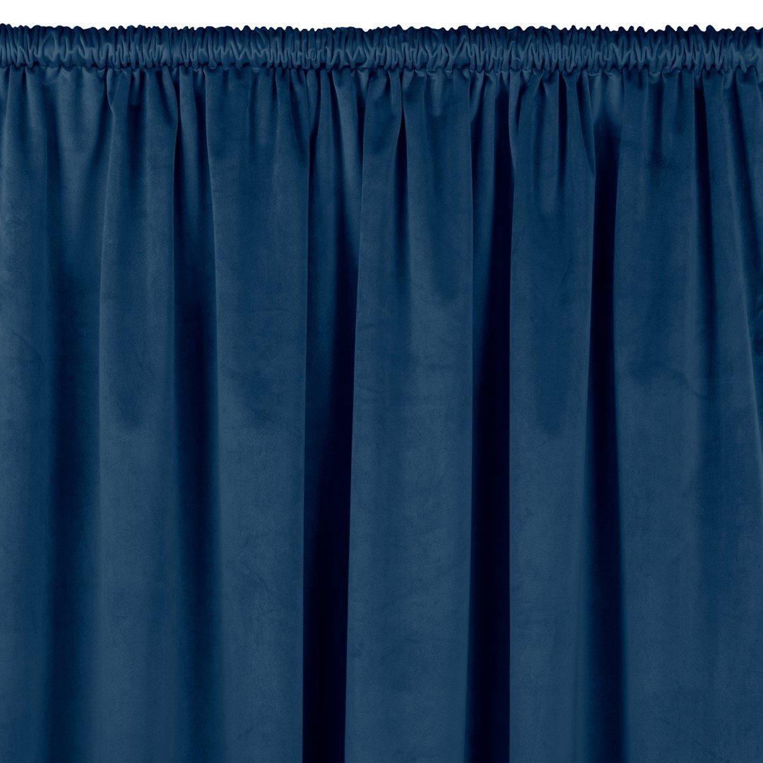 Zasłona VILA kolor indygo styl klasyczny tunel 5 cm velvet 530x175 homede - CURT/HOM/VILA/VELVET/TUNNEL/INDYGO/530x175