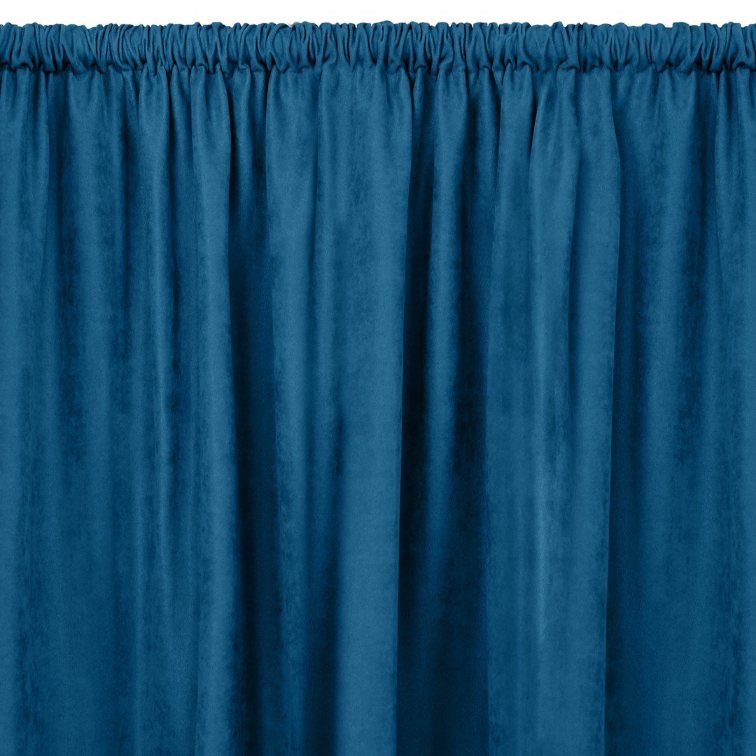 Zasłona MILANA kolor indygo styl klasyczny tunel 5 cm szenila 560x175 homede - CURT/HOM/MILANA/CHENILLE/TUNNEL/INDYGO/560x175