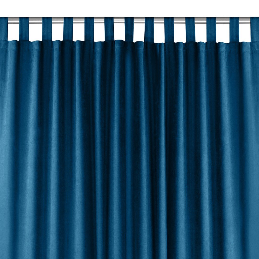 Homede, Zasłona Milana na szelkach Szenila, Indygo, 560x225 cm