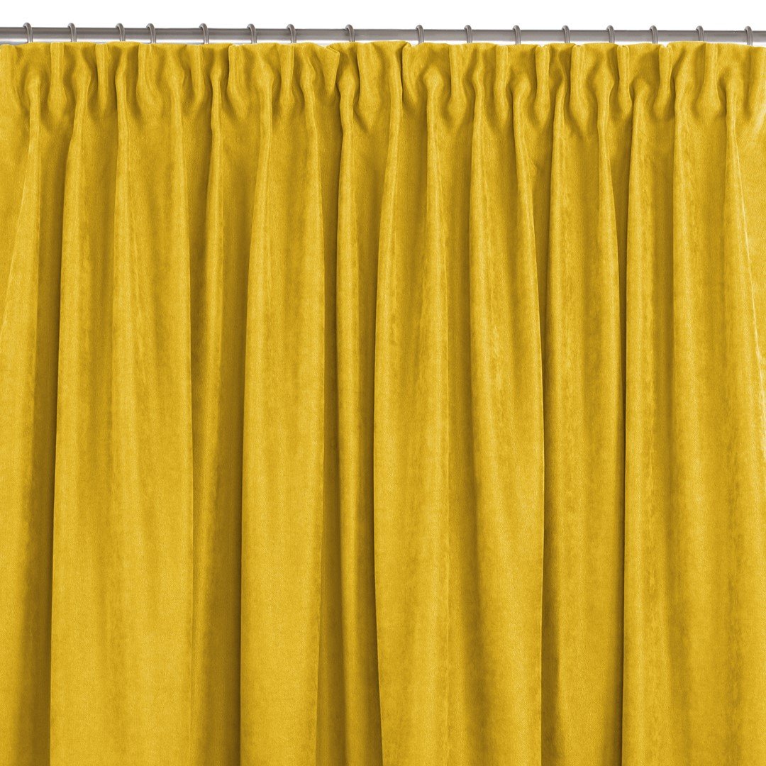 Zasłona MILANA kolor musztardowy styl klasyczny taśma smok transparentna 10 cm szenila 560x245 homede - CURT/HOM/MILANA/CHENILLE