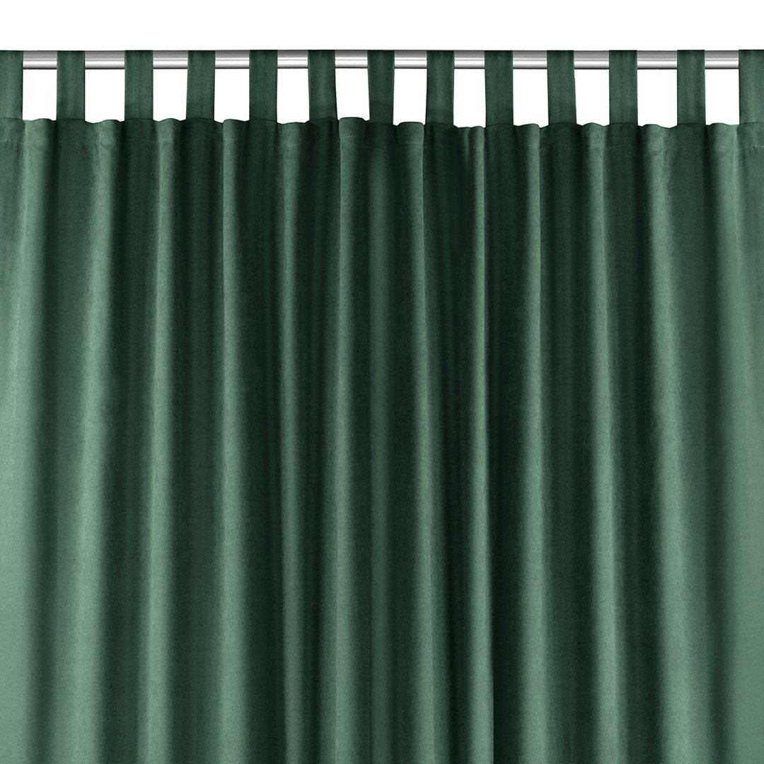Homede, Zasłona Milana na szelkach Szenila, Butelkowa zieleń, 560x245 cm