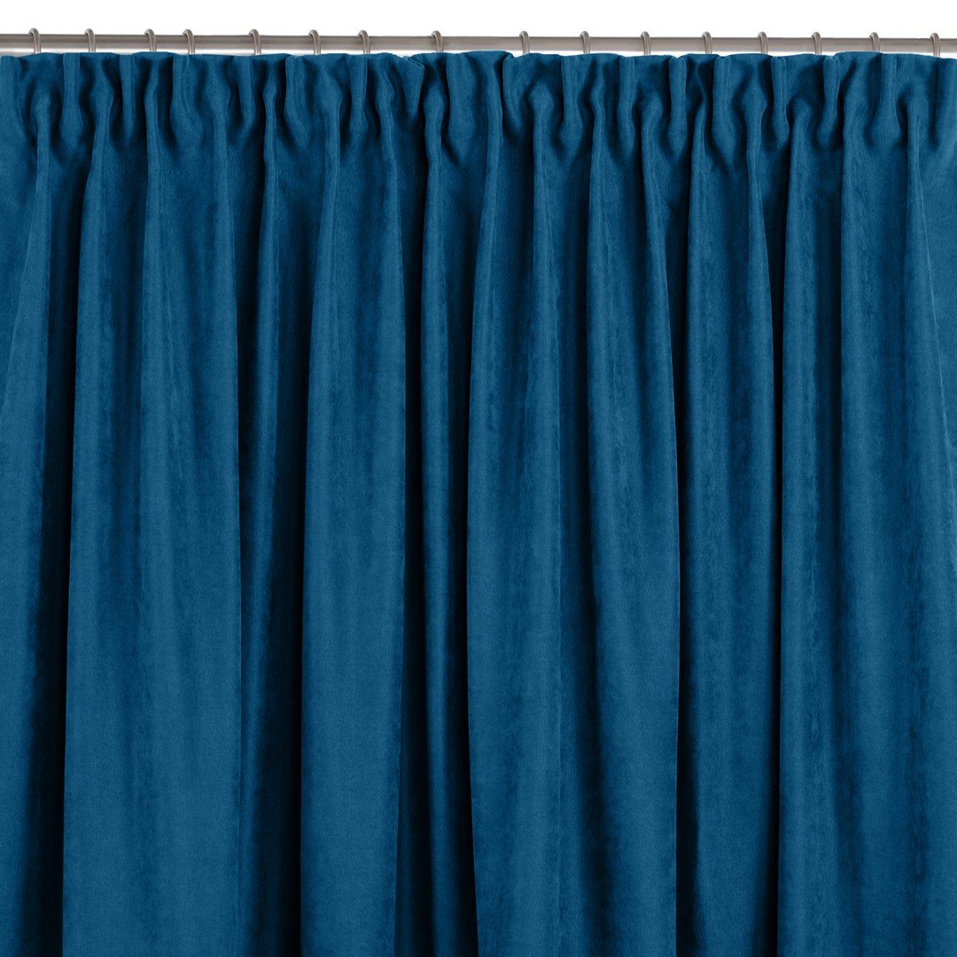 Zasłona MILANA kolor indygo styl klasyczny taśma smok transparentna 5 cm szenila 560x225 homede - CURT/HOM/MILANA/CHENILLE/PLEAT