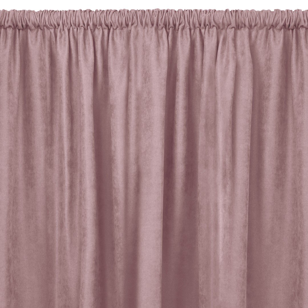 Zasłona MILANA kolor różowy styl klasyczny tunel 5 cm szenila 560x225 homede - CURT/HOM/MILANA/CHENILLE/TUNNEL/ROSE/560x225
