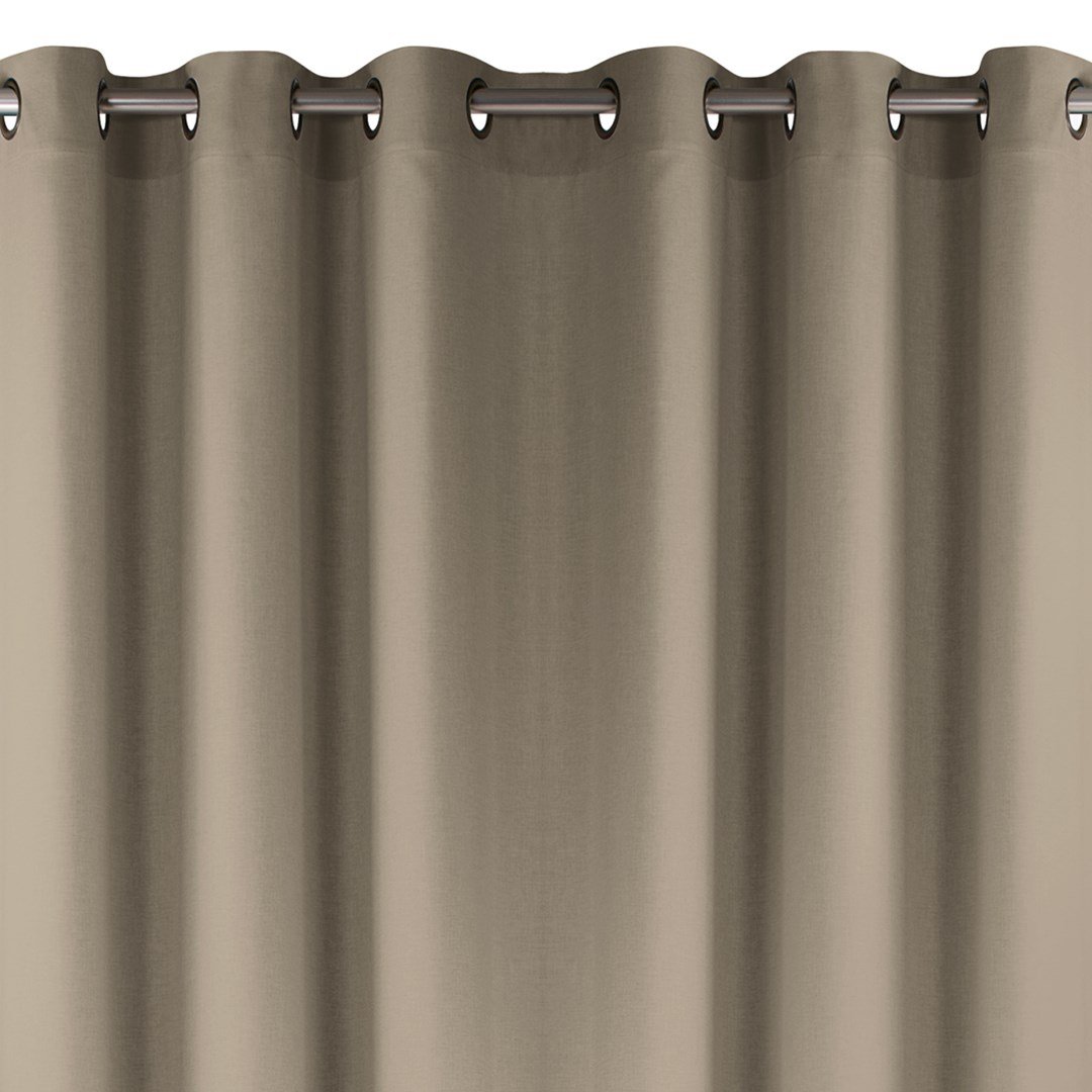 Zasłona CARMENA kolor beżowy styl klasyczny złote przelotki metalowe złote plecionka 150x300 homede - CURT/HOM/CARMENA/BRAID/EYE