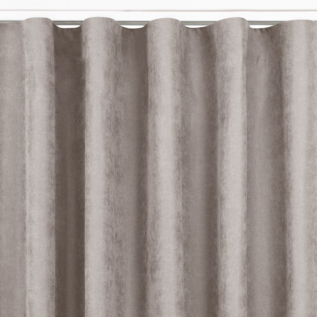 Zasłona MILANA kolor cappuccino styl klasyczny taśma wave transparentna 7 cm szenila 560x300 homede - CURT/HOM/MILANA/CHENILLE/P