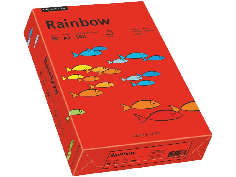 Rainbow Papier xero kolorowy ciemny czerwony 28