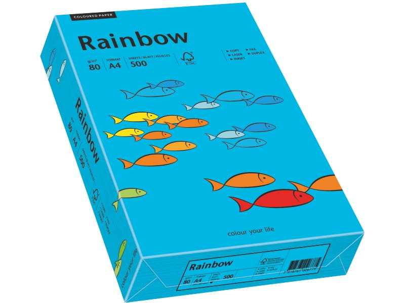 Papyrus Papier xero A4 kolor RAINBOW intens. - niebieski87