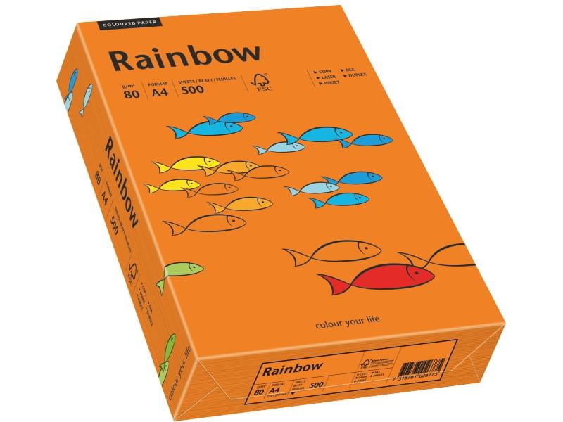 Rainbow Papier xero kolorowy ciemno pomarańczowy 26