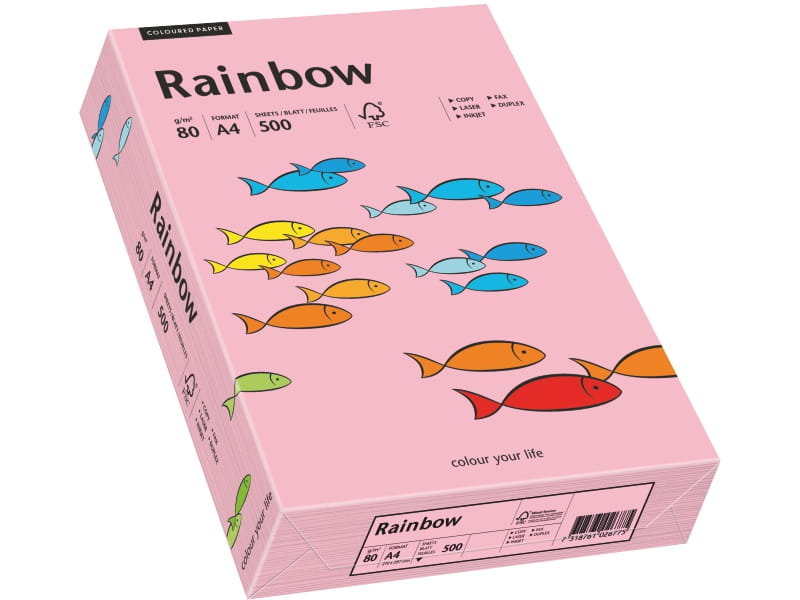 Schneider Papyrus 88042541 papier wielofunkcyjny Rainbow 80 G/M, A4 500 arkuszy różowa 88042541