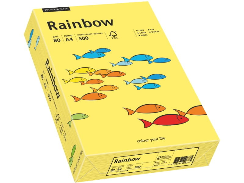 Rainbow Papier xero kolorowy żółty 16