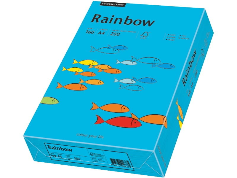 Papyrus Papier Rainbow A4 160g niebieski R87 88042747