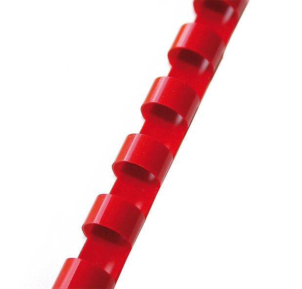 Idest Grzbiety plastikowe do bindowania 14mm czerwony 100szt BEGGP140REPX0100001