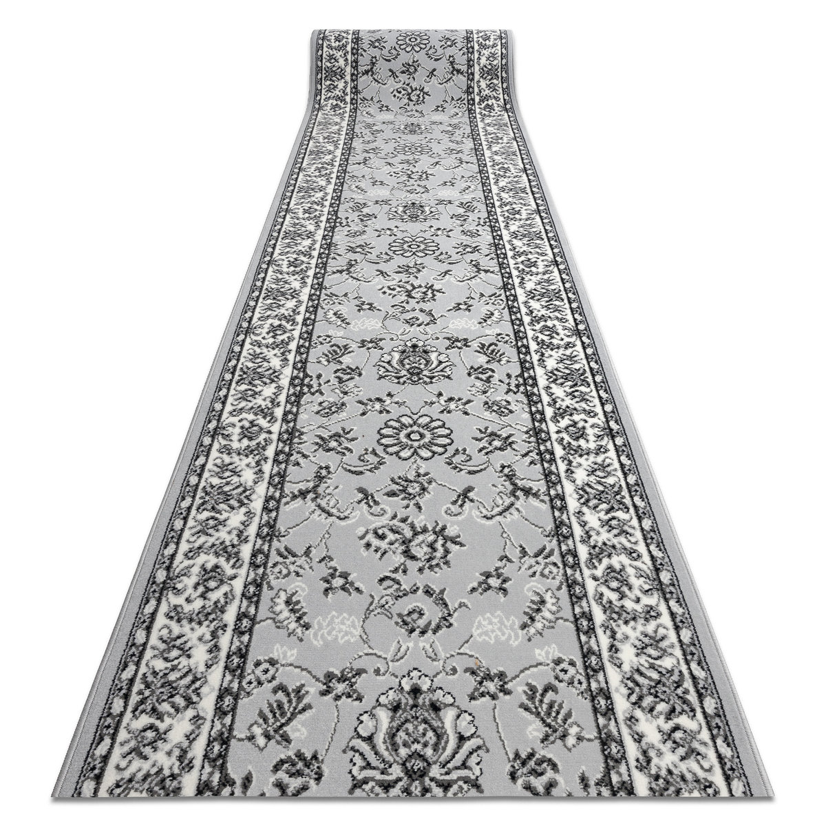 CHODNIK BCF MORAD Klasyk klasyczny szary 80 cm, 80x550 cm