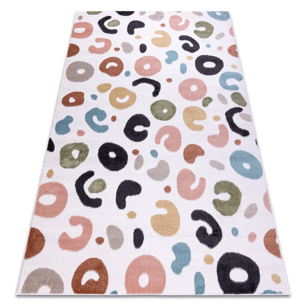 Dywan FUN Spots dla dzieci, plamki krem, 180x270 cm