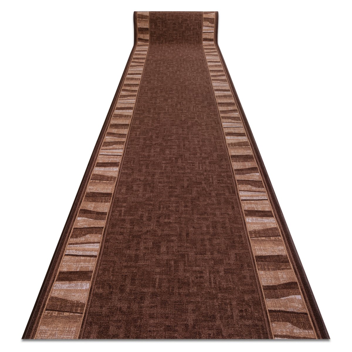 CHODNIK podgumowany LINEA brąz 80cm , 80x1200 cm