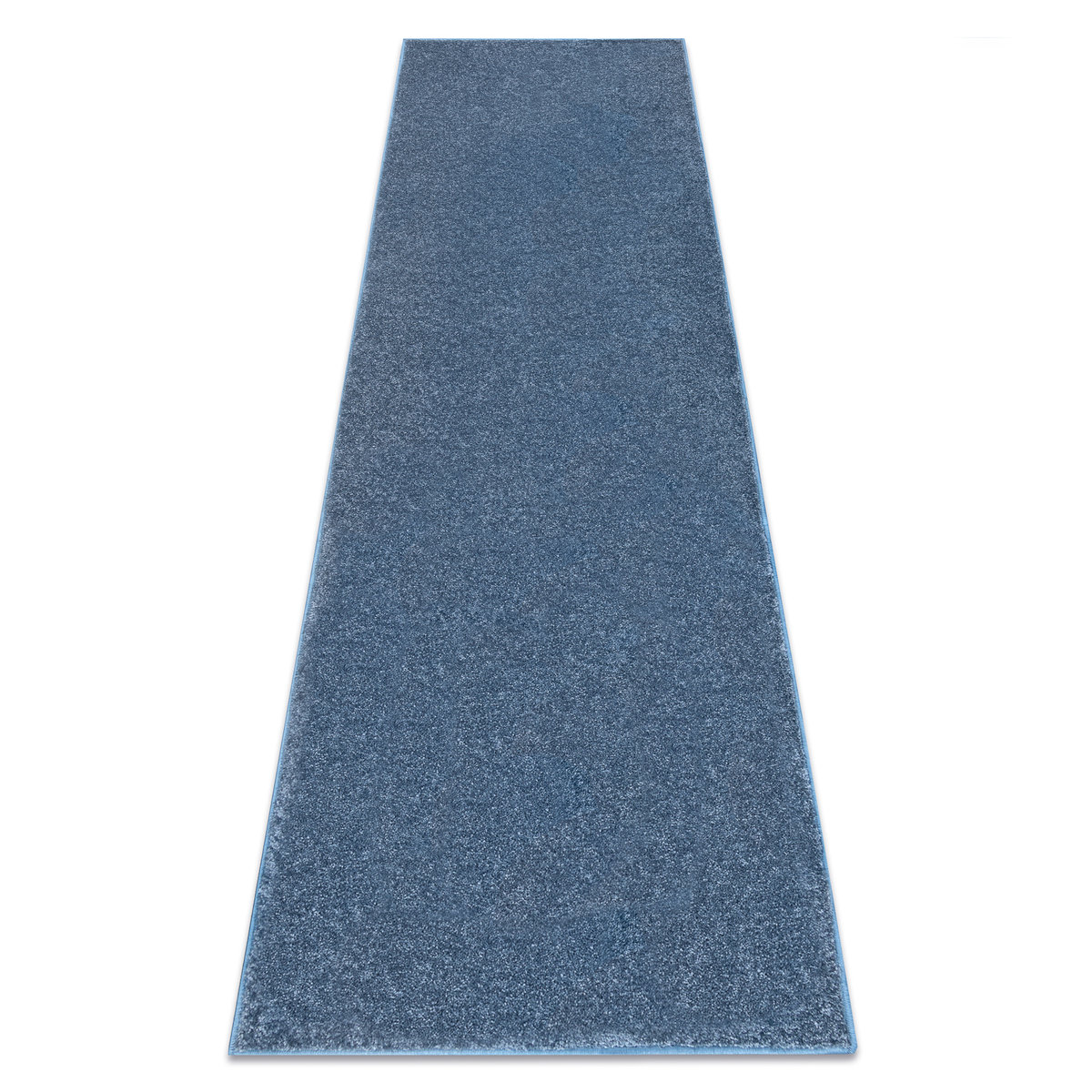 Chodnik SANTA FE niebieski 74 gładki, jednolity, jednokolorowy, 110x400 cm