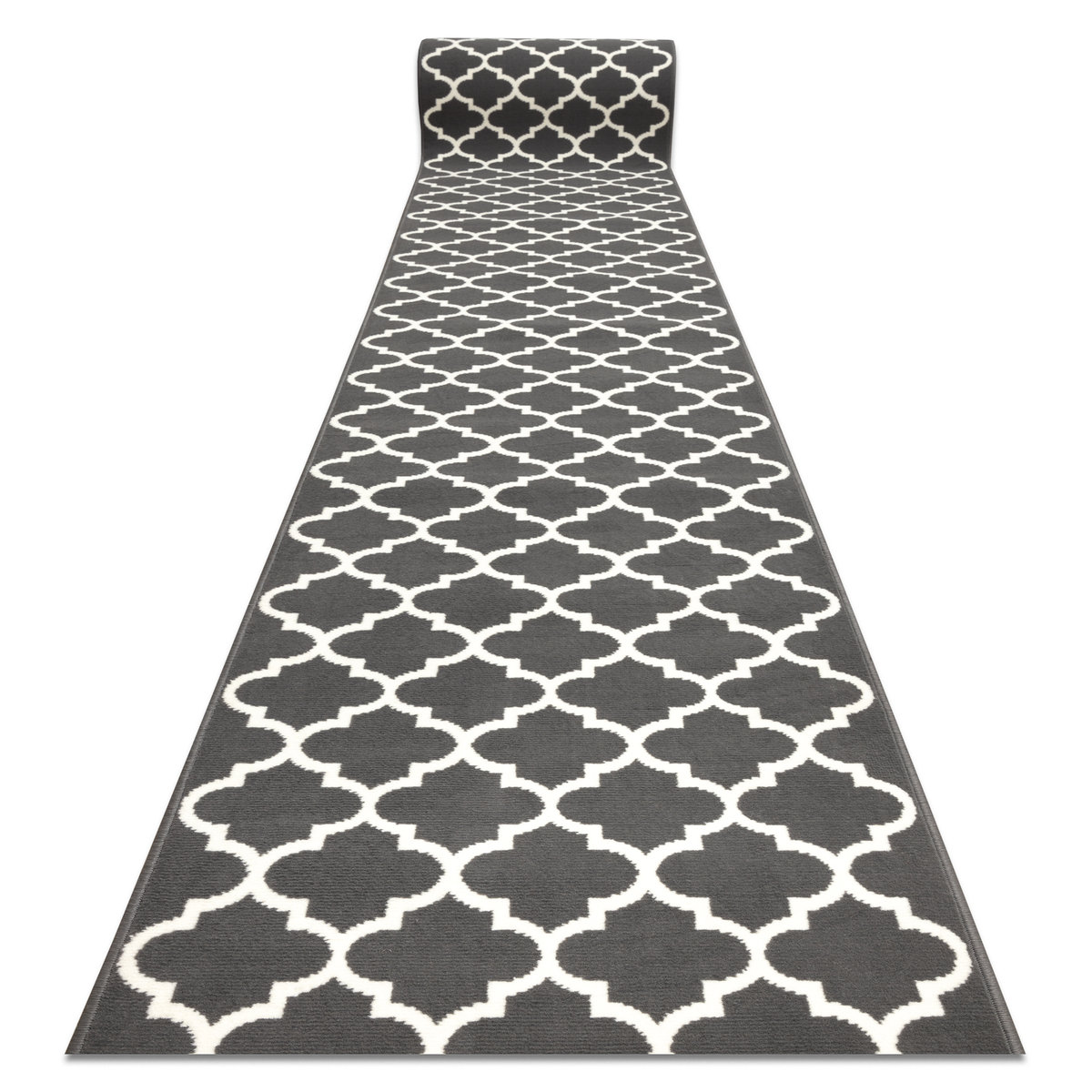CHODNIK BCF MORAD Trelis koniczyna marokańska antracyt 60 cm, 60x310 cm