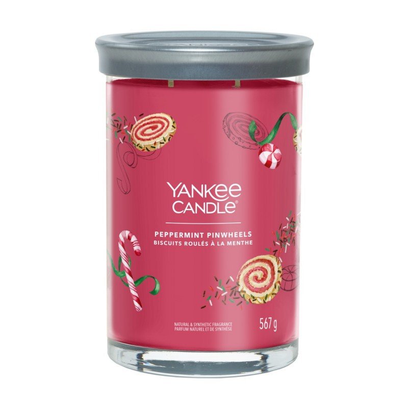 Yankee Candle Świeca zapachowa Peppermint Pinwheels tumbler duży