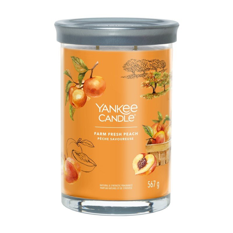 Yankee Candle Świeca zapachowa Farm Fresh Peach tumbler duży