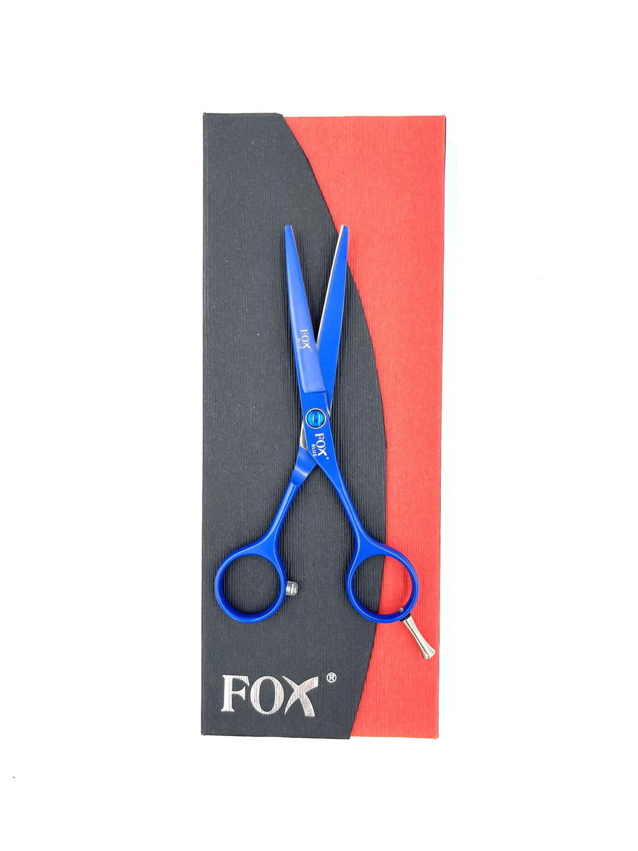 Фото - Ножиці для стрижки Fox Color, nożyczki fryzjerskie niebieskie, 5.5” 