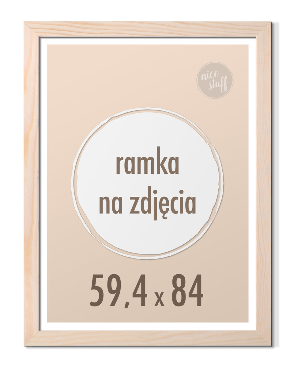 Ramka 59,4x84,1 cm A1 sosnowa Ramki 84,1x59,4