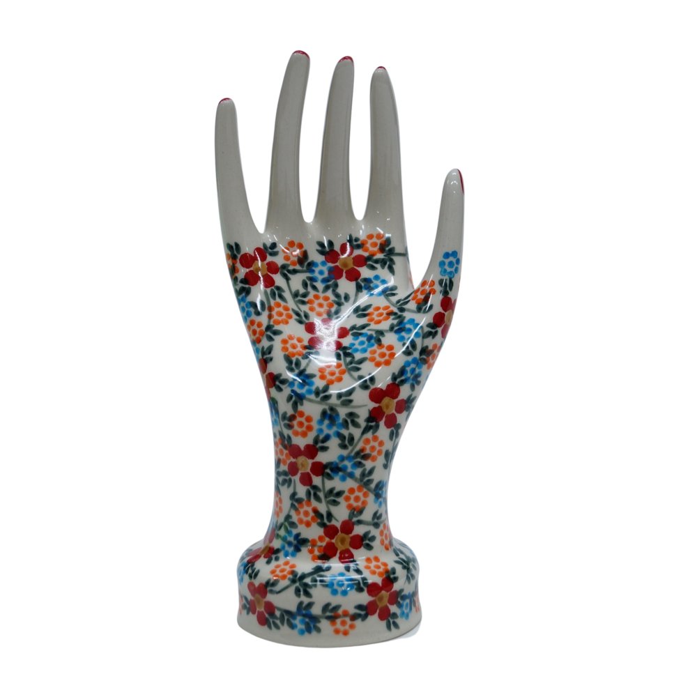 Ceramiczny stojak na biżuterię Bolesławiec