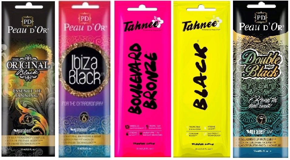 Peau d'Or, Zestaw bronzerów do opalania w saszetkach, 100szt.