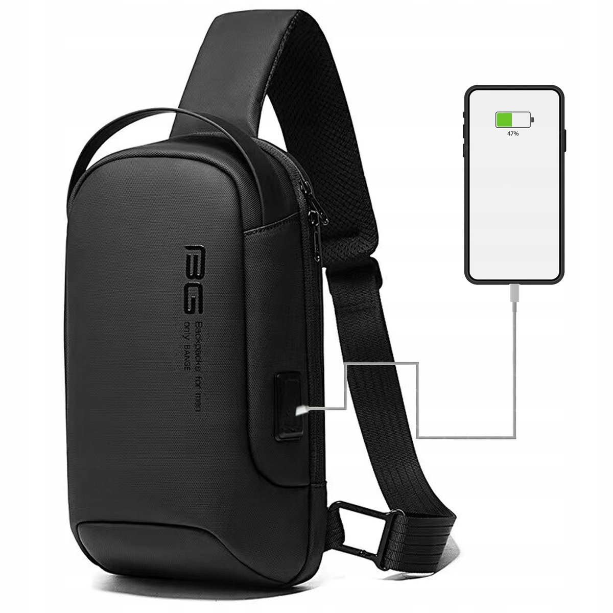 Plecak Miejski Bange Na Jedno Ramię Organizer Usb
