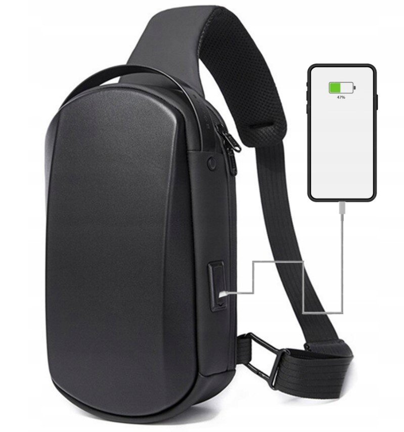 Antykradzieżowy Plecak Miejski Bange Na Jedno Ramię Organizer Usb