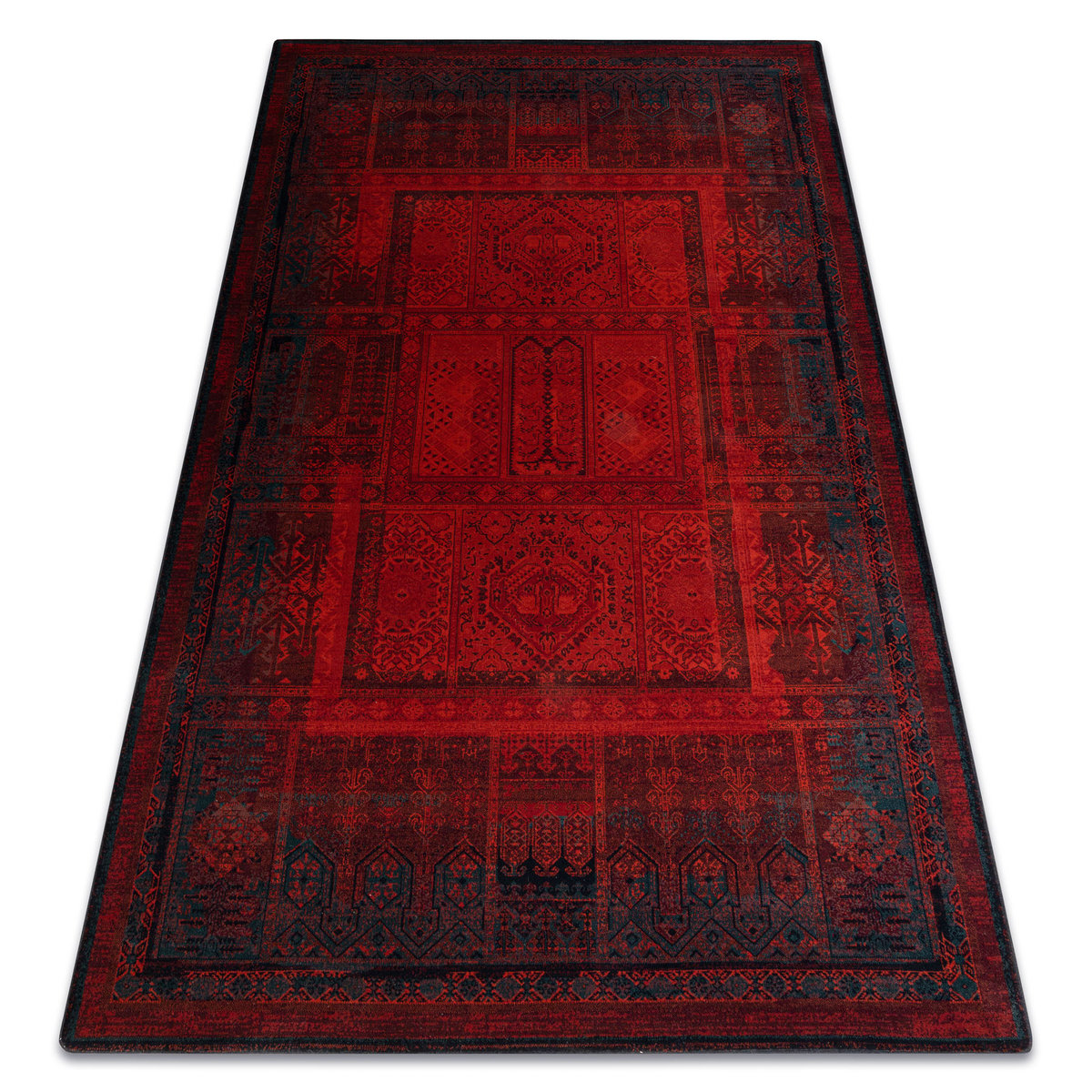Dywan wełniany SUPERIOR NAKBAR PREMIUM orientalny rubin, 235x350 cm