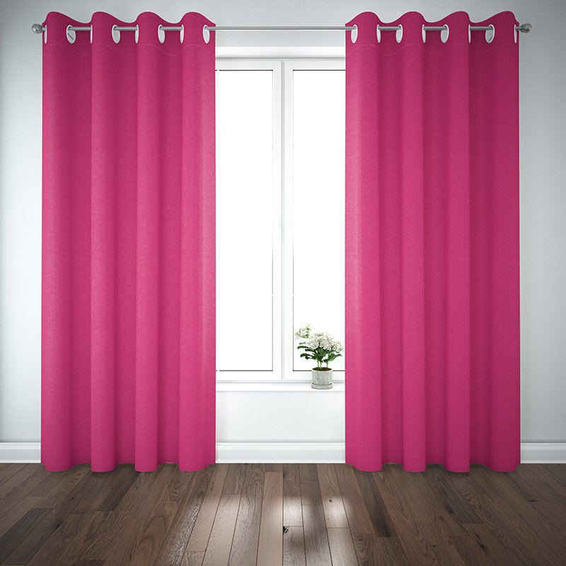 Domarex Zasłona DOLCE różowa 140 x 250 cm na przelotkach