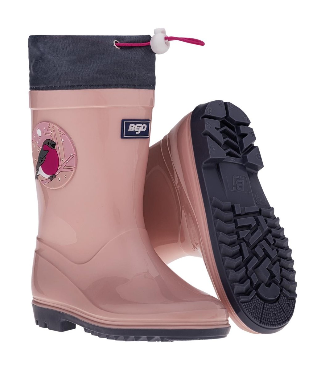 Bejo, Kalosze Kai Wellies Jr Silver Pink/Folkstone Gray, rozmiar 29