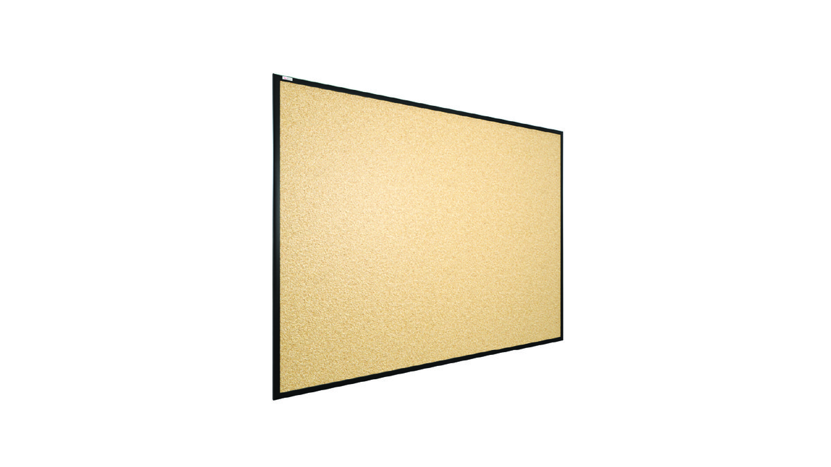 Tablica korkowa 100x80 cm rama drewniana lakierowana CZARNA