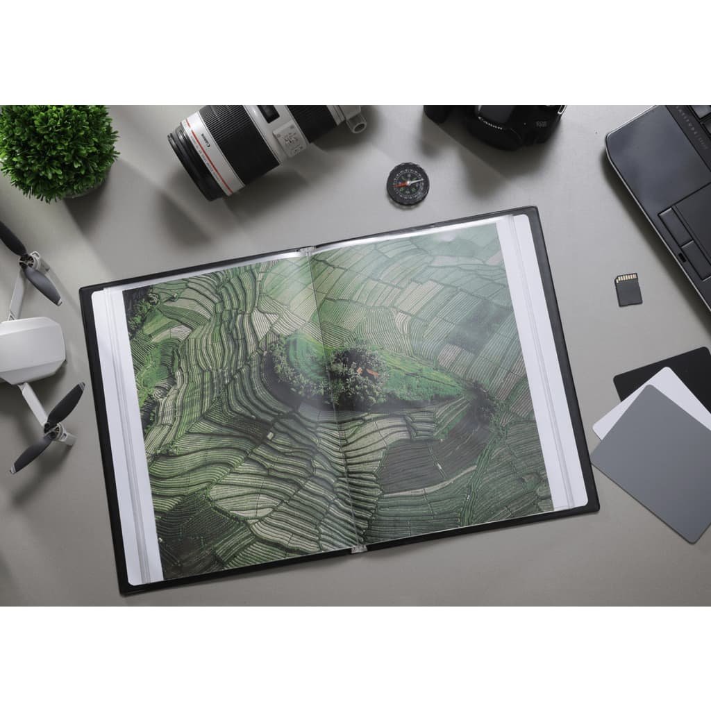 Rillstab Rillstab 99434 teczka DIN A4, szerokość grzbietu 20 mm, 30 koszulek, czarna 99434