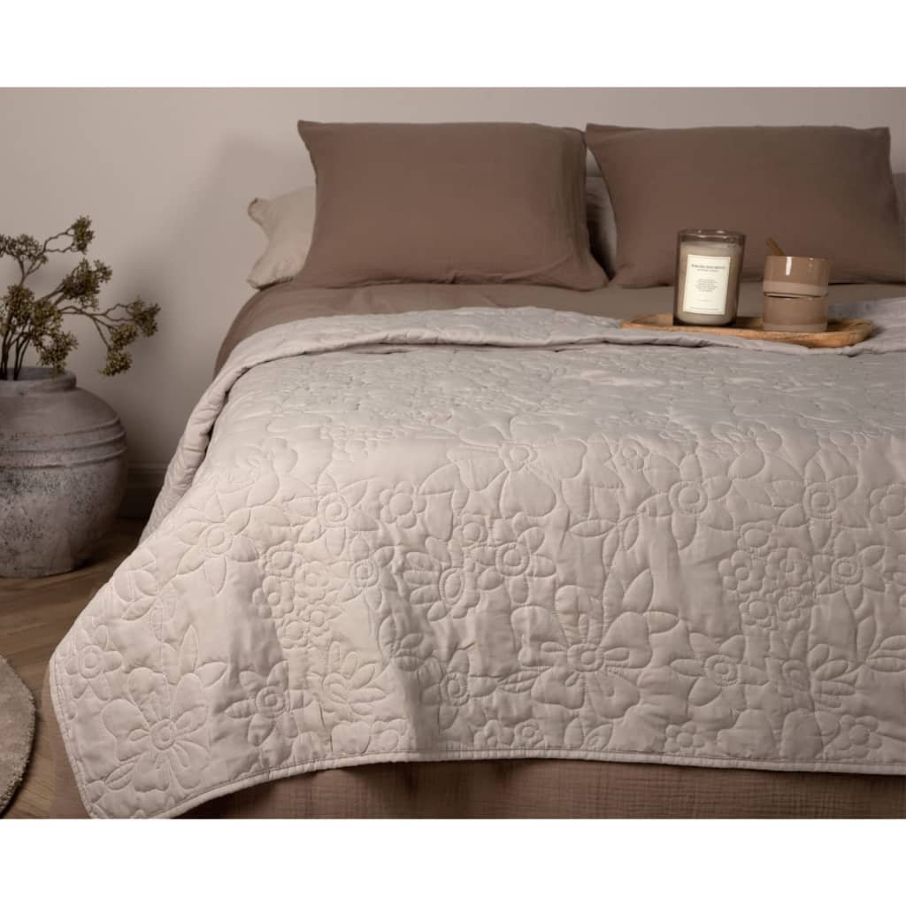 Venture Home Narzuta na łóżko Niki, 180x260 cm, poliestrowa, beżowa