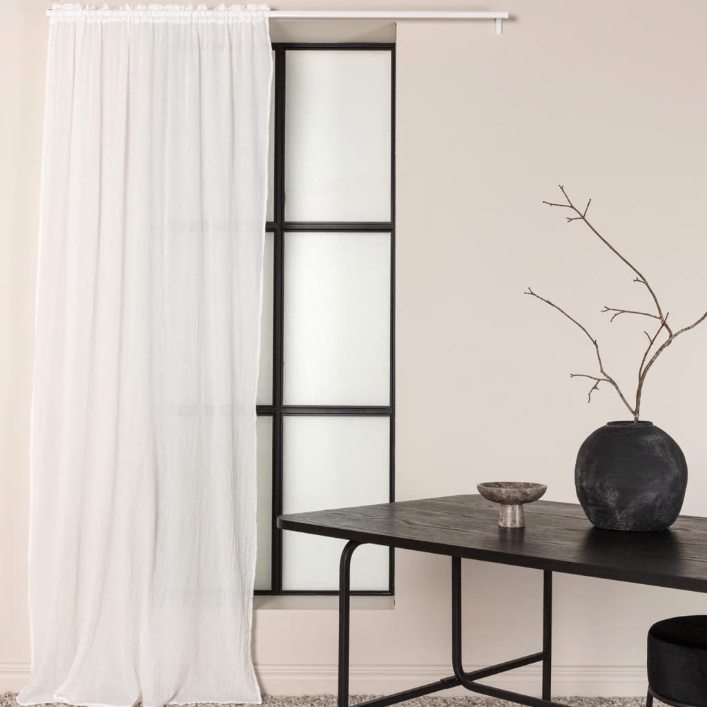Venture Home Zasłona Elena, 240x135 cm, poliestrowa, biała