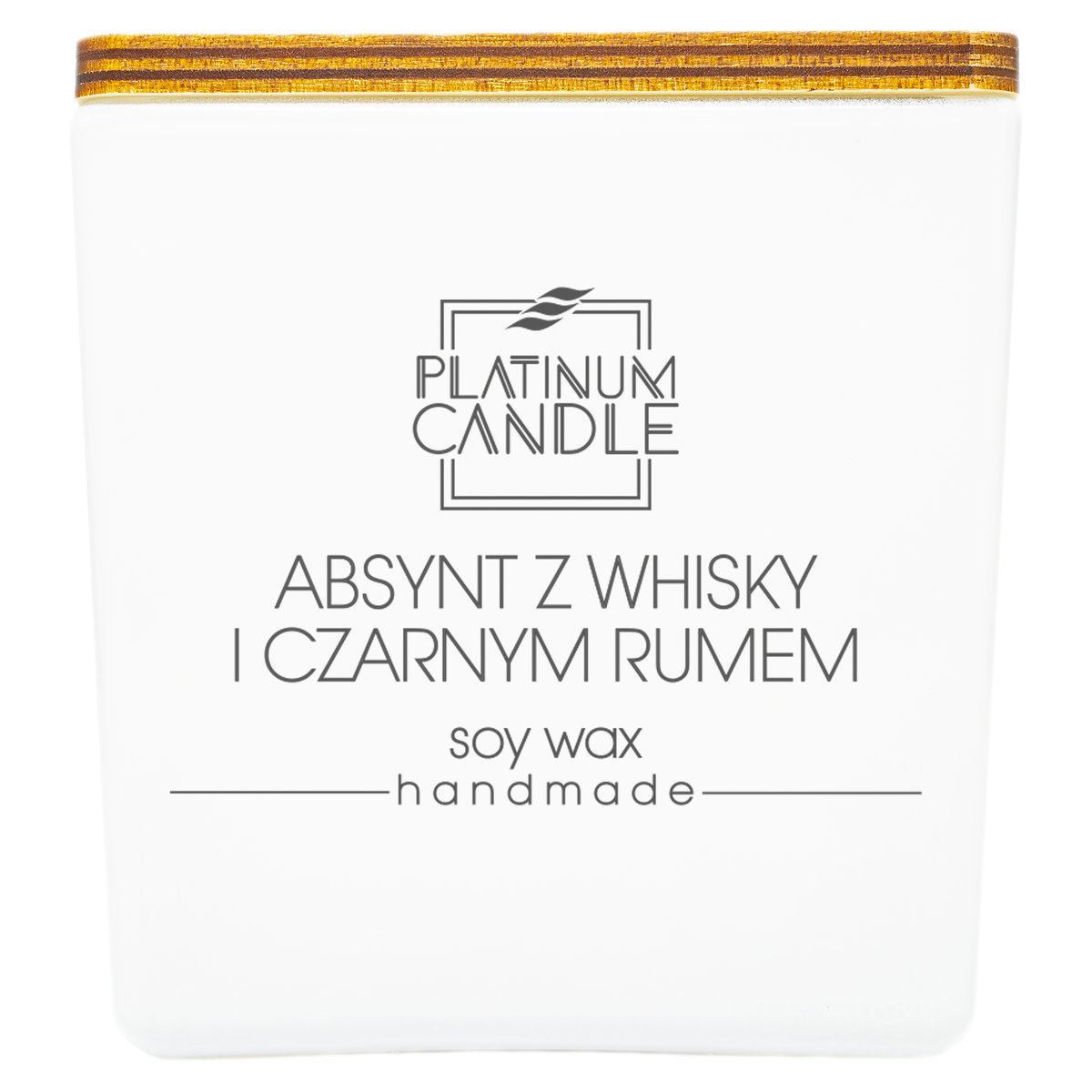 Świeca sojowa zapachowa ABSYNT Z WHISKY I CZARNYM RUMEM 220g