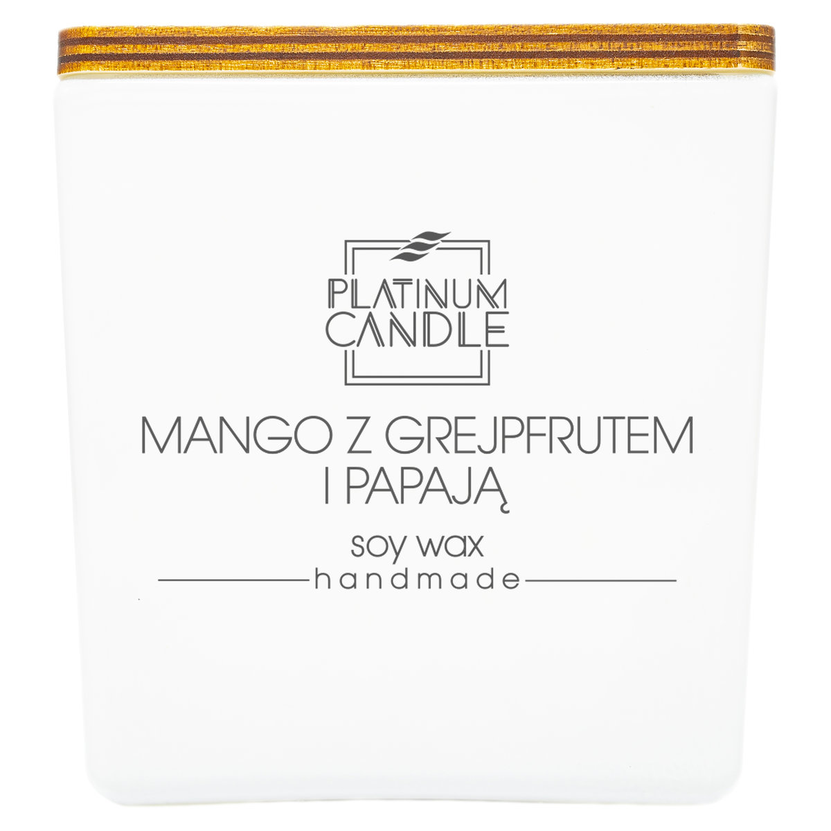 Świeca sojowa zapachowa MANGO Z GREJPFRUTEM I PAPAJĄ 220g