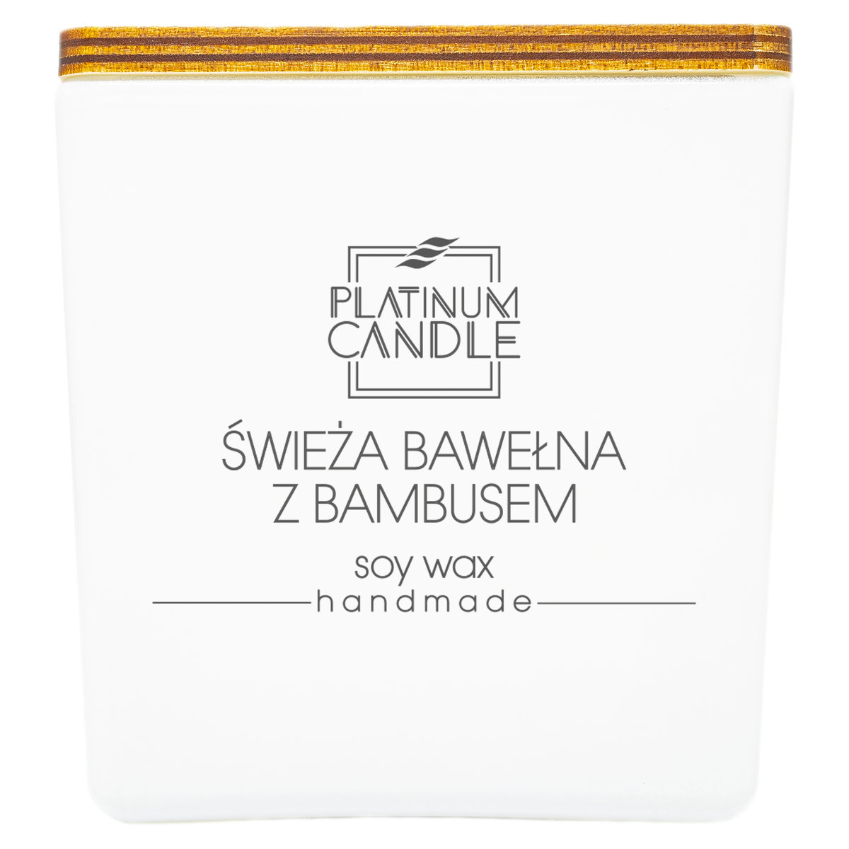 Świeca sojowa zapachowa ŚWIEŻA BAWEŁNA Z BAMBUSEM 220G