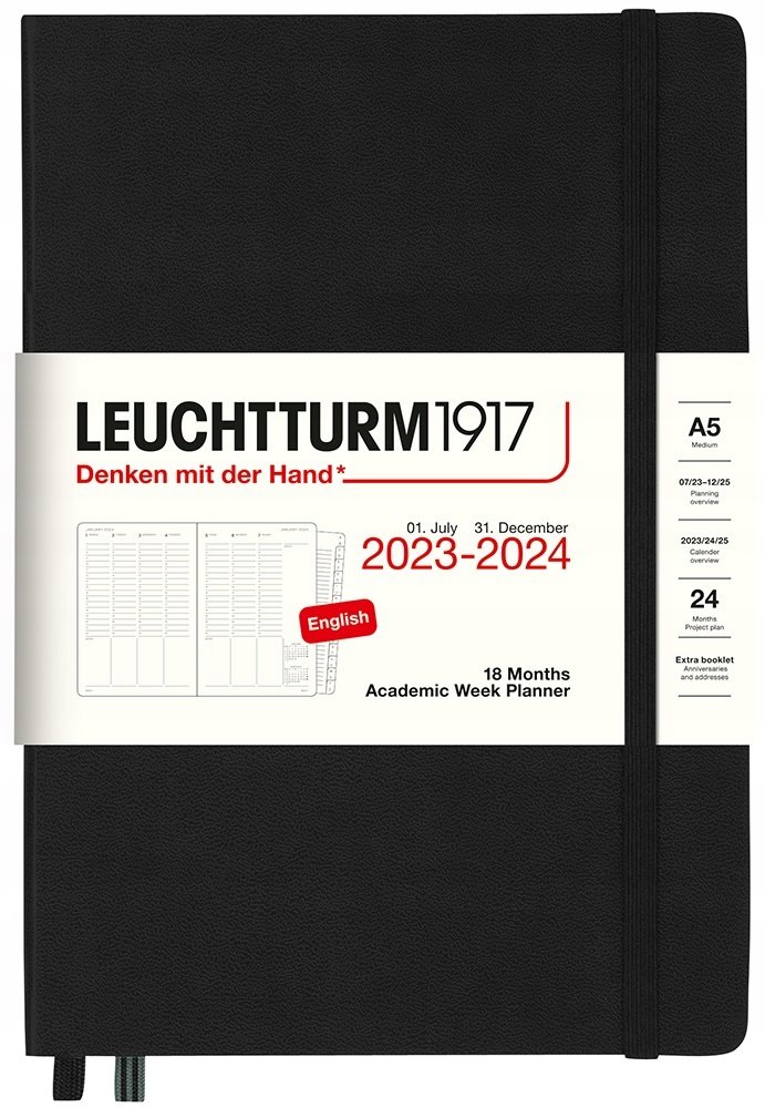 LEUCHTTURM1917 Planer kalendarz książkowy A5 tyg.