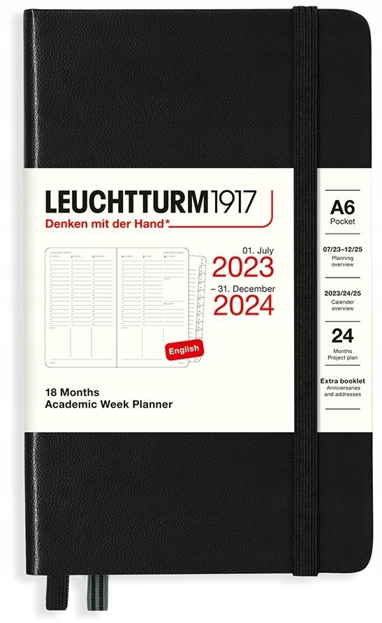 LEUCHTTURM1917 Planer kalendarz książkowy A6 tyg.