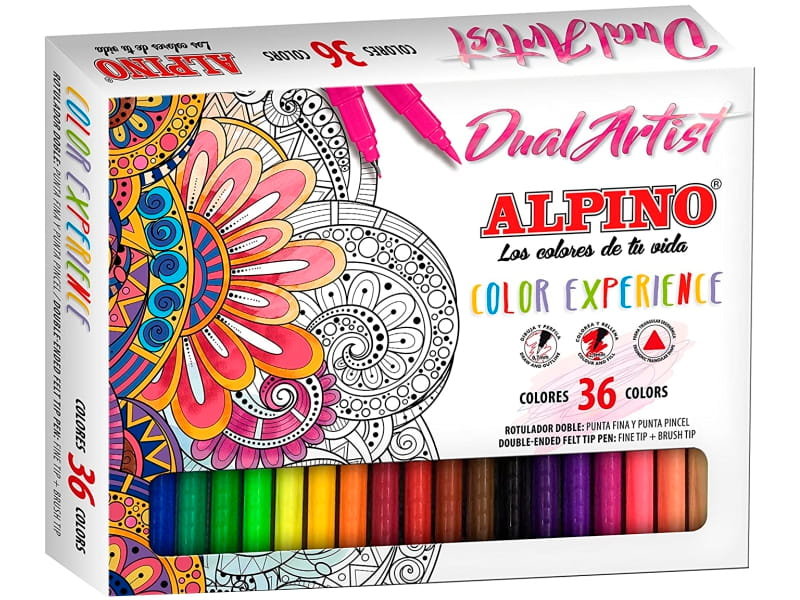 Flamastry artystyczne Alpino Experience Dual Artist 36 kolorów